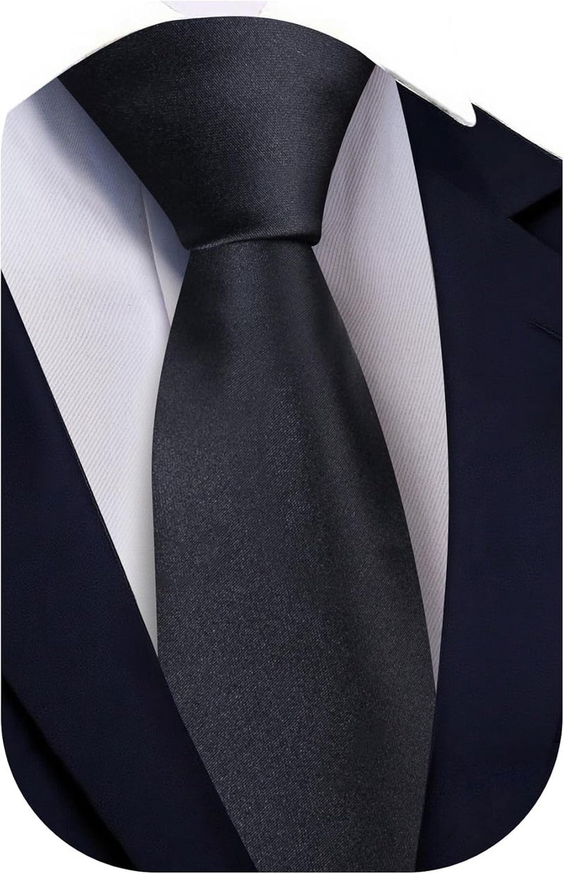 Ailisus Store Boys Tie Solid Color Silk Satin Pre-tied Kids Necktie for Age 8-12 Adjustable Formal Wedding School Graduation - Image 1